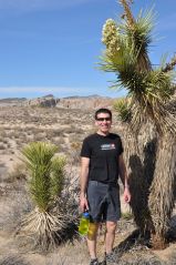 Arno beside a Joshua Tree