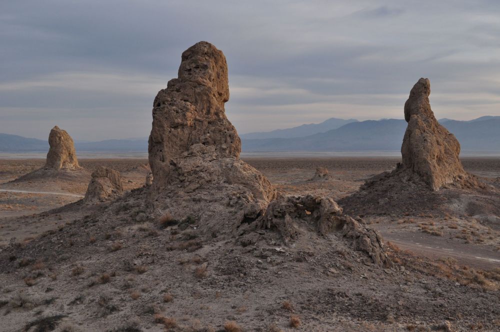 Sunrise view of the pinnacles surrounding our camp.