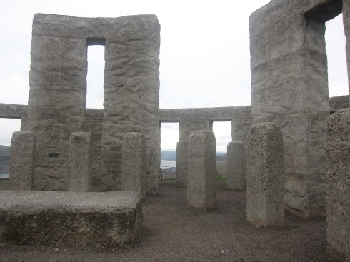 Inside the Stonehenge replica