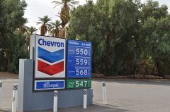 We bought only a couple gallons to get us safely to the next gas station, because gas prices in the park were a bit steep.