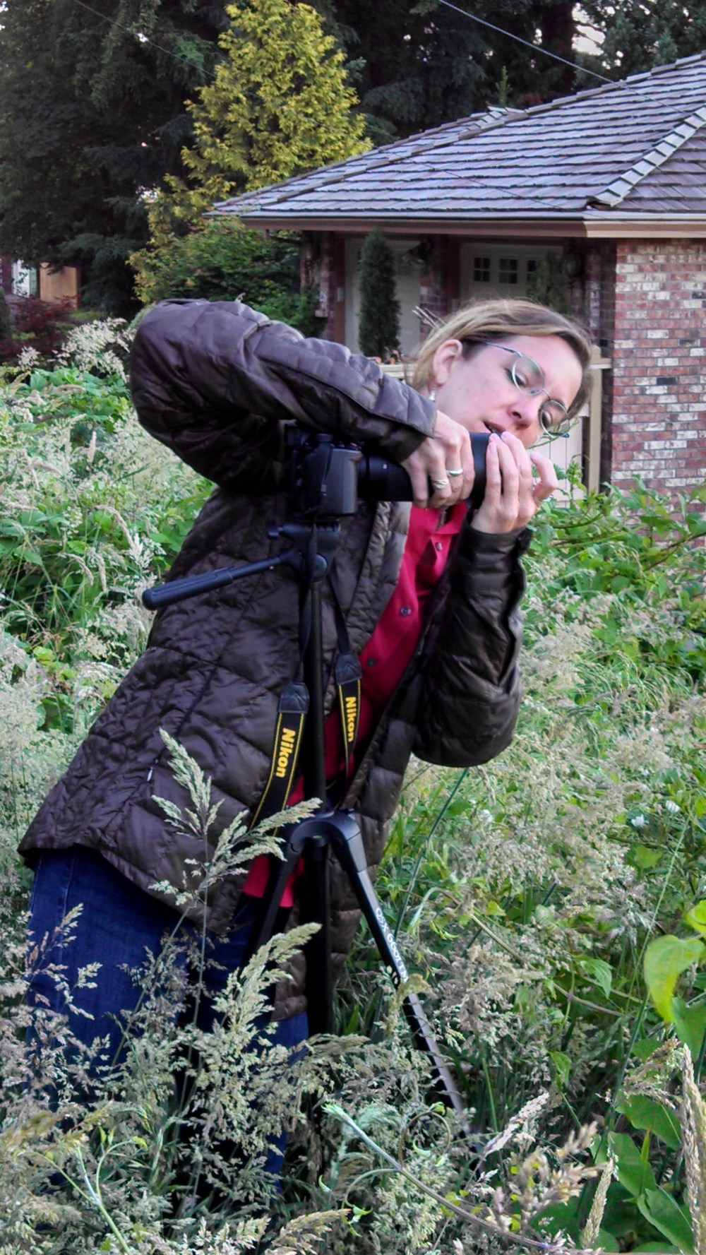 futzing with the lens