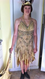 My daughter's costume on day 2, from Lackadaisy