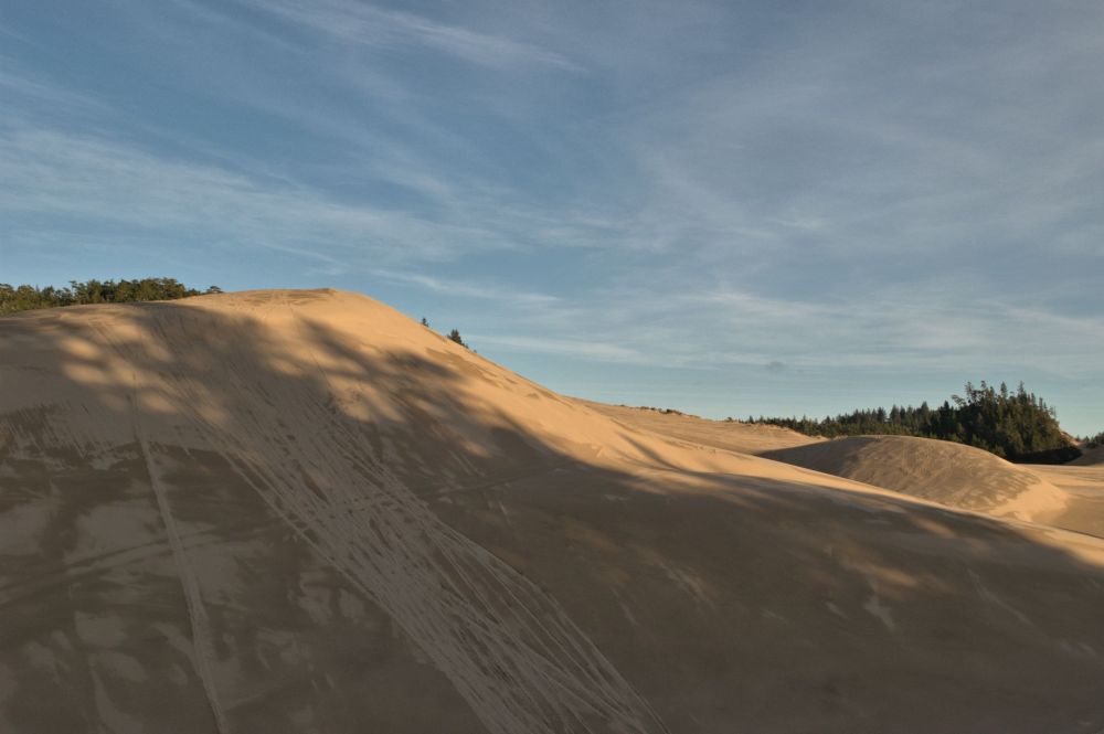A high dune beside the sea