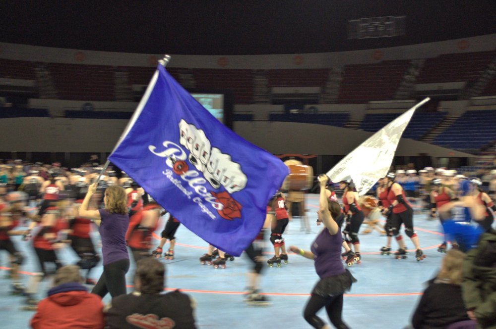 Rose City Rollers flag!