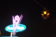 blinking yellow light