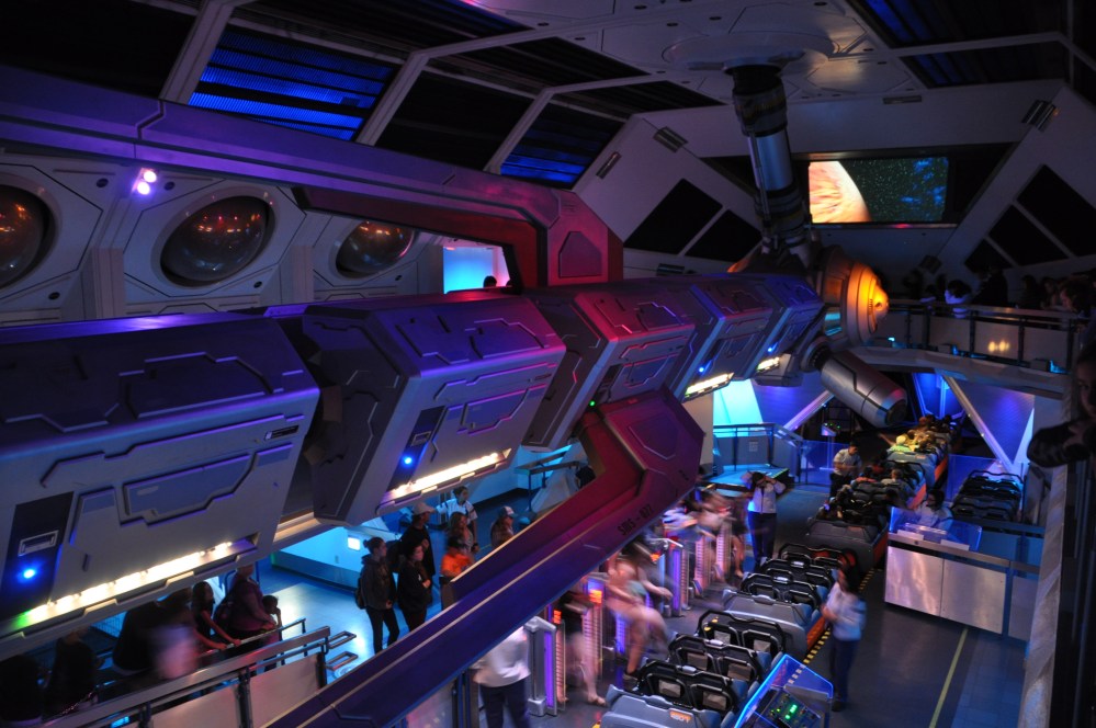 Standing in line was frequently entertaining because the lines ran through spectacular otherworldly scenes.