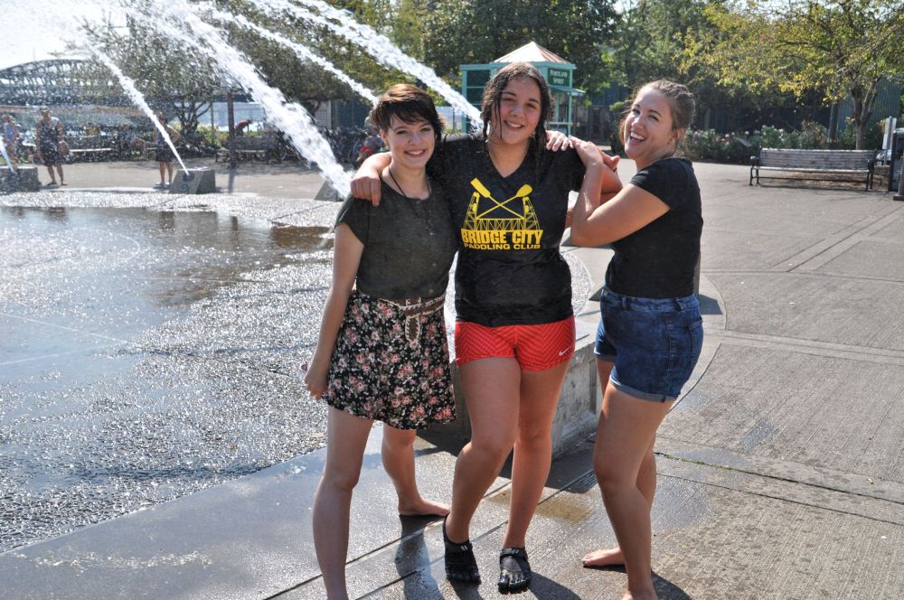 Friends in the water