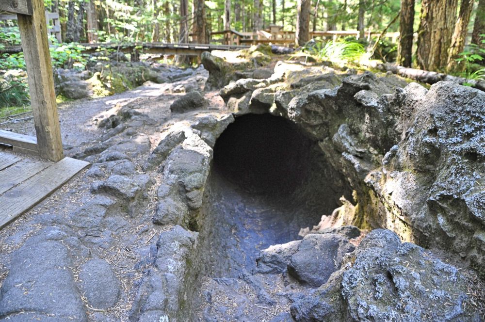 What's left when lava hits a forest.