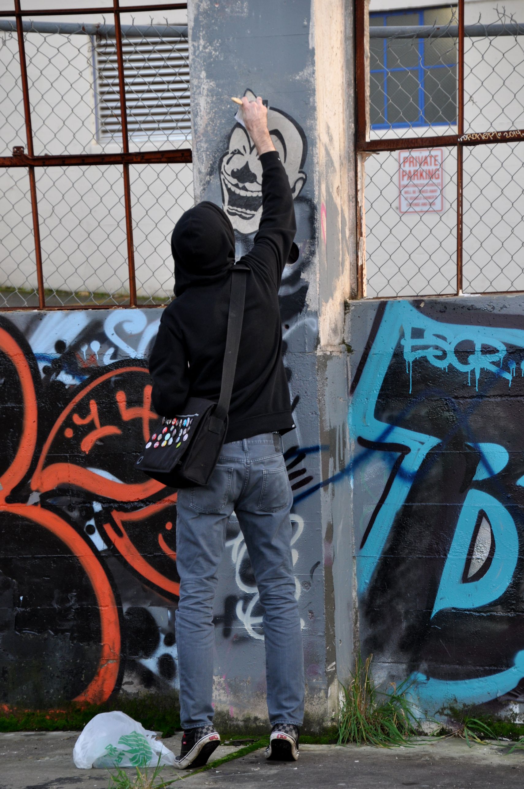 An artist did a little work while we were there.