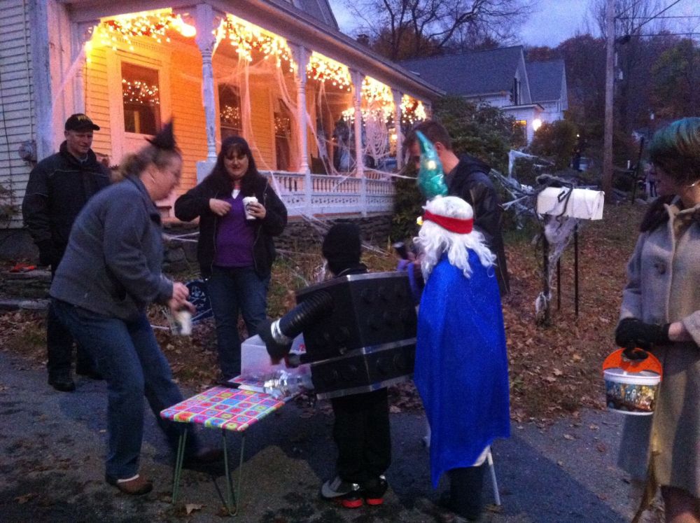New England trick-or-treating
