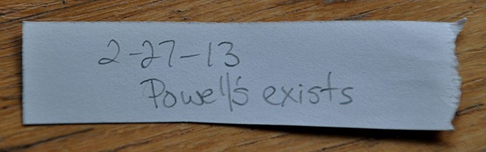 Powell's is a local famous bookstore. If you have ever been there, you will agree.