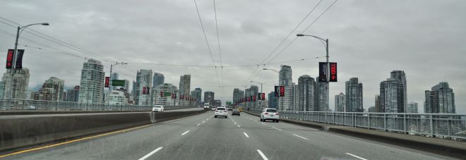 Apartment high-rise buildings in Vancouver.