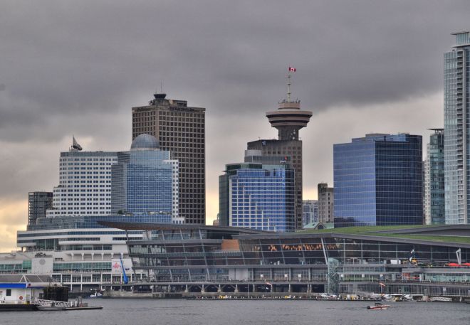 Downtown, with the Harbour Centre Tower