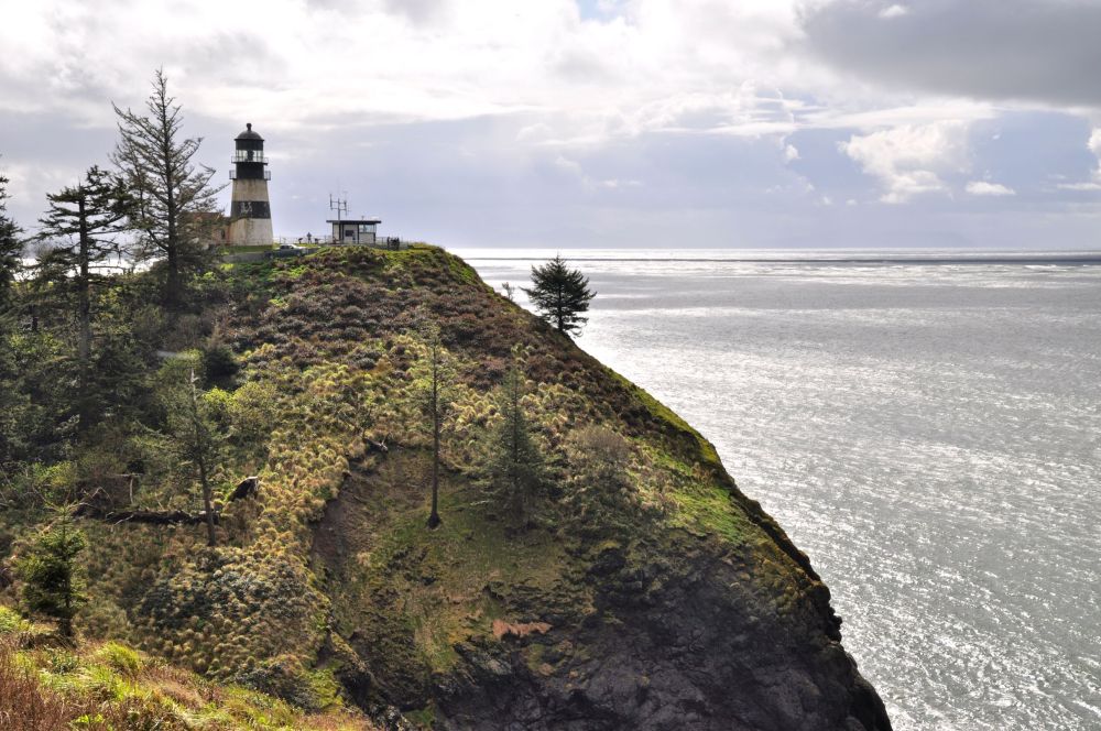 The lookout at Cape Disappointment. At the northernmost point of the mighty Columbia, it was strangely named in 1788 by John Meares, expressing his chagrin at not being able to find the Columbia River.