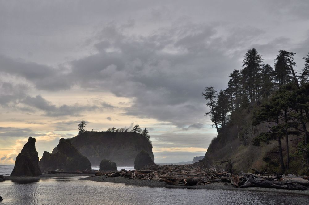 Fabulous sea stacks at Ruby Beach