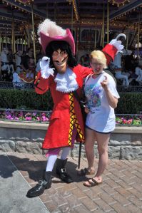 Captain Hook and Tara were both in good spirits, flashing their hooks.