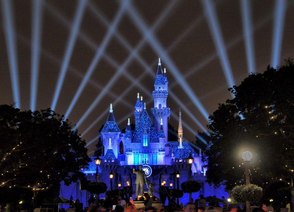 Castle all lit up for the 60th diamond anniversary celebration. It truly is a magical place.