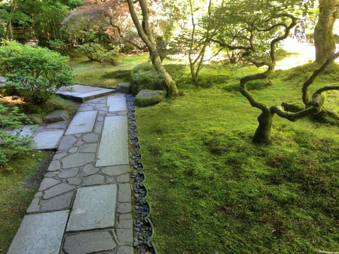 Shady stone path