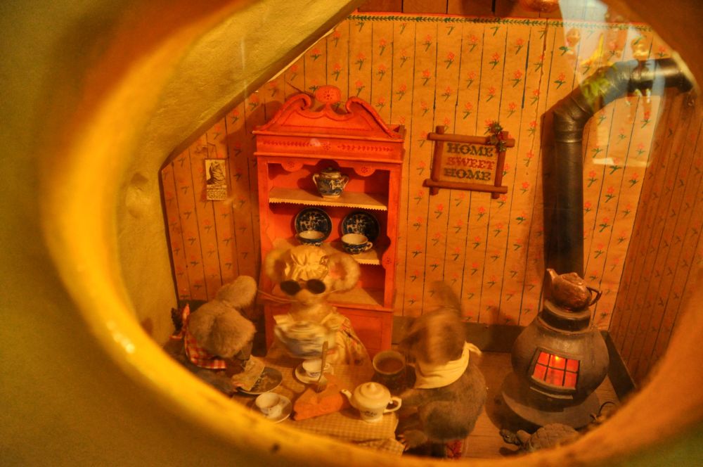 Peek through one of the holes in an enormous piece of Swiss cheese, and you can see the home of the Three Blind Mice.