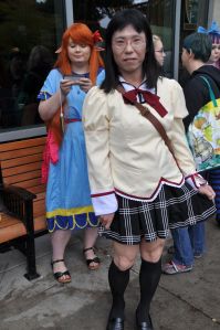 She seemed a little shy when I approached, with a voice so quiet I couldn't hear it, but honestly: who could doubt the bravery it took to wear this cosplay?