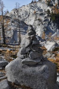 This shot is from when I still liked cairns, and thought they were beautiful and helpful like a beacon of light in a storm. See the one in the background?