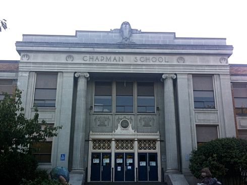 The beautiful old Chapman School.