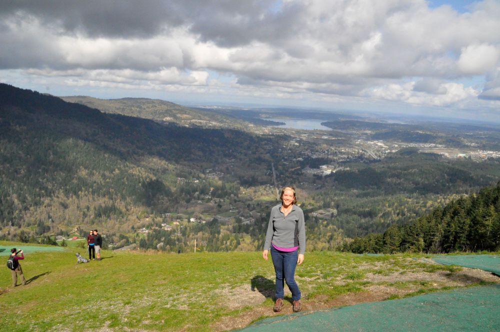 Hiked above Seattle in April with my brother and his girlfriend.
