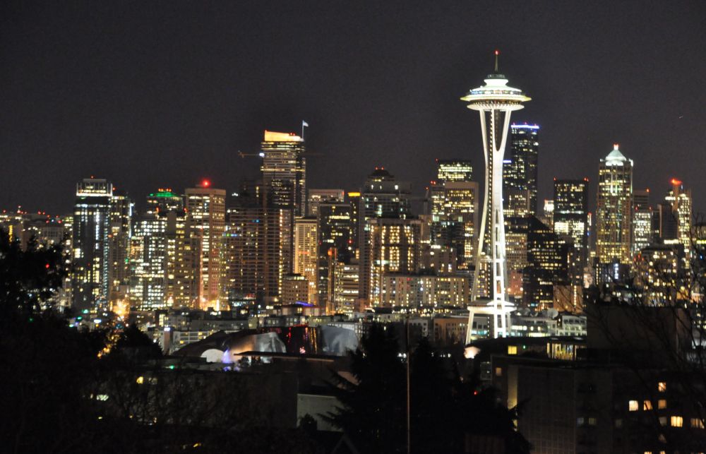 And we went through Seattle on the way back.