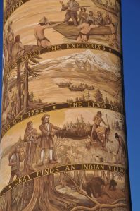 Detail of the column. The closer you stand, the more remarkable it is.