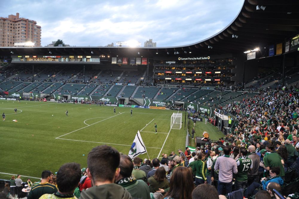 Providence Park before the last Timbers home game.