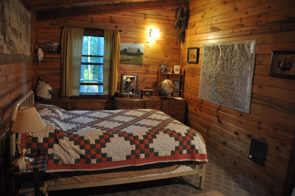 Many things are Mom's but the map on the wall is Jim's!