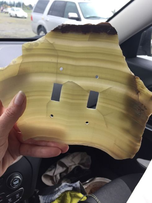 My best friend just bought a house and I am convinced she needs this remarkable switch plate. How clever and beautiful it is!