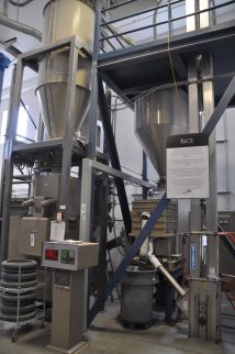 Rice is first husked and polished in this station.