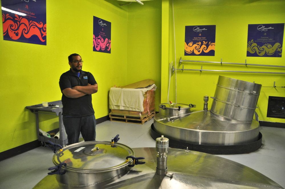 The fermentation room that smelled thickly sweet.