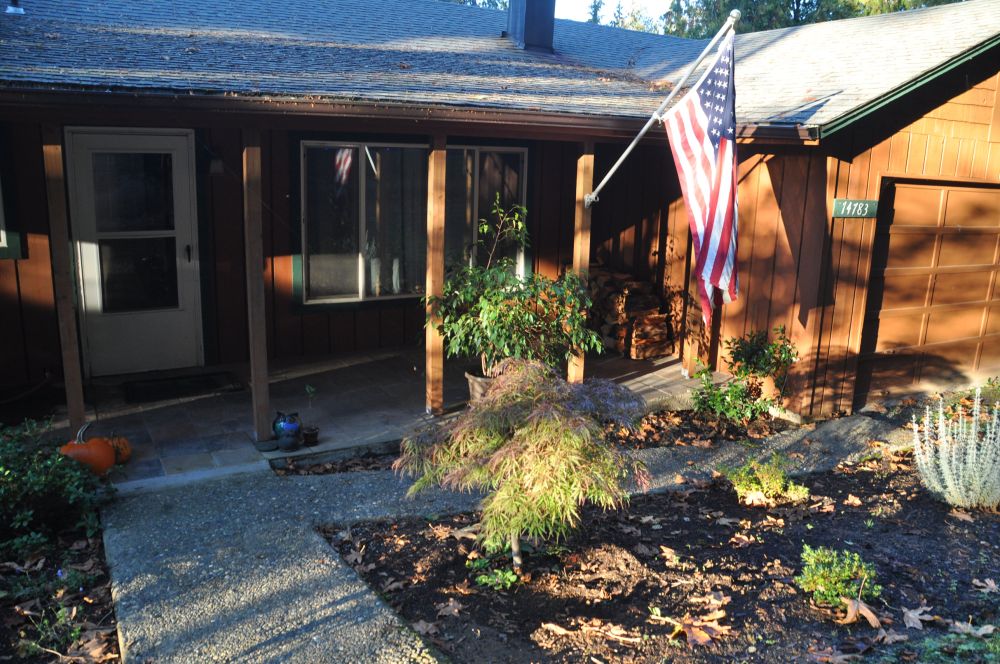 See how patriotic I am! The flag has complicated meanings in the States, which pains me. Despite the meanings I *don't* want others to take, I take the chance and display my country's flag anyway.