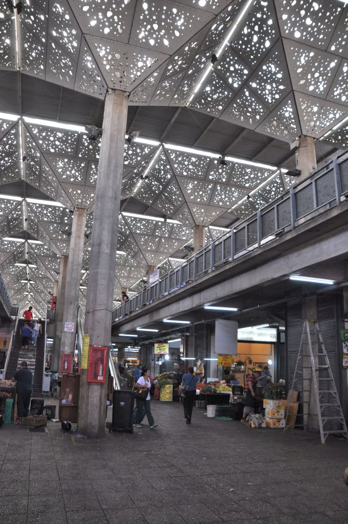 Inside the grocery and clothes building of Vega Central