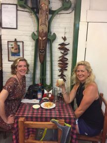 Waiting for our special meal with another Pisco Sour.