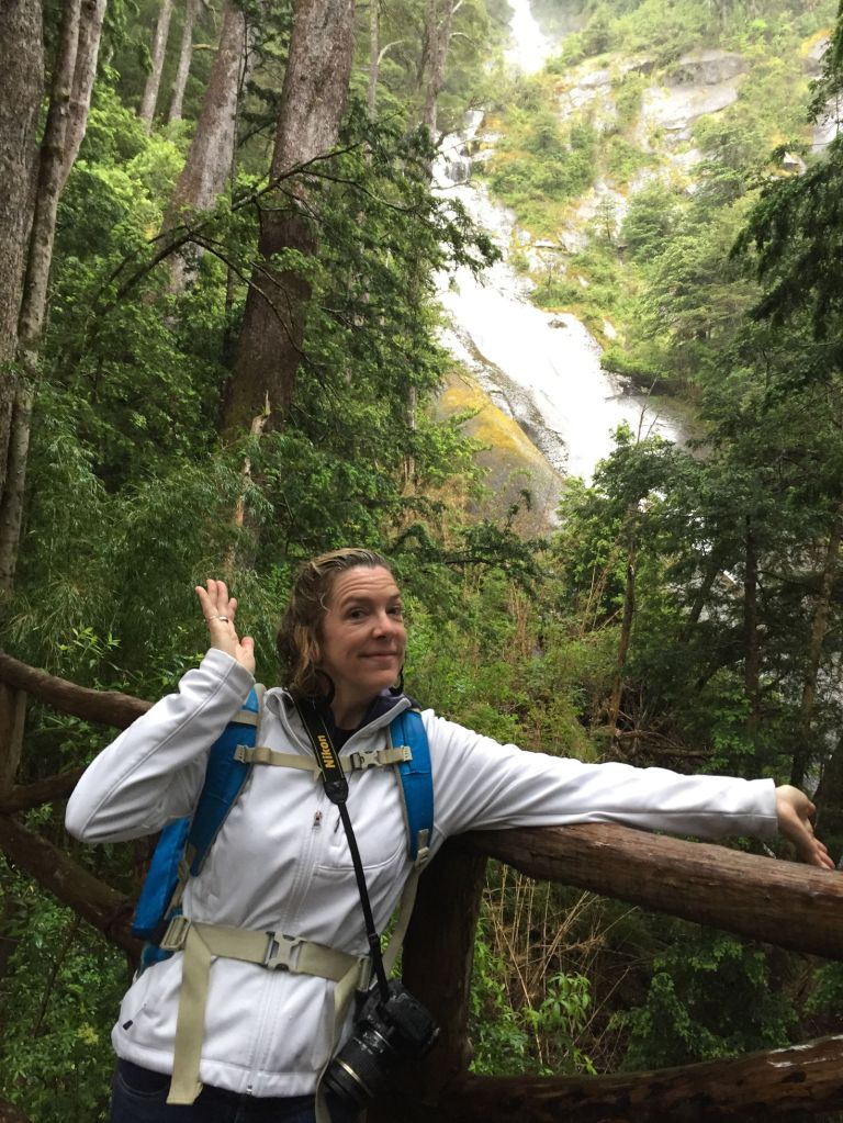 On our way back we took another side trail to Cascada Trufulco. You may be able to tell from the photo that I'm soaked to the core. If you can't tell, just take my word for it.