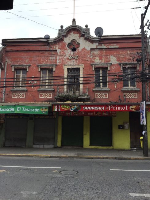 The empty morning streets of Puerto Montt.